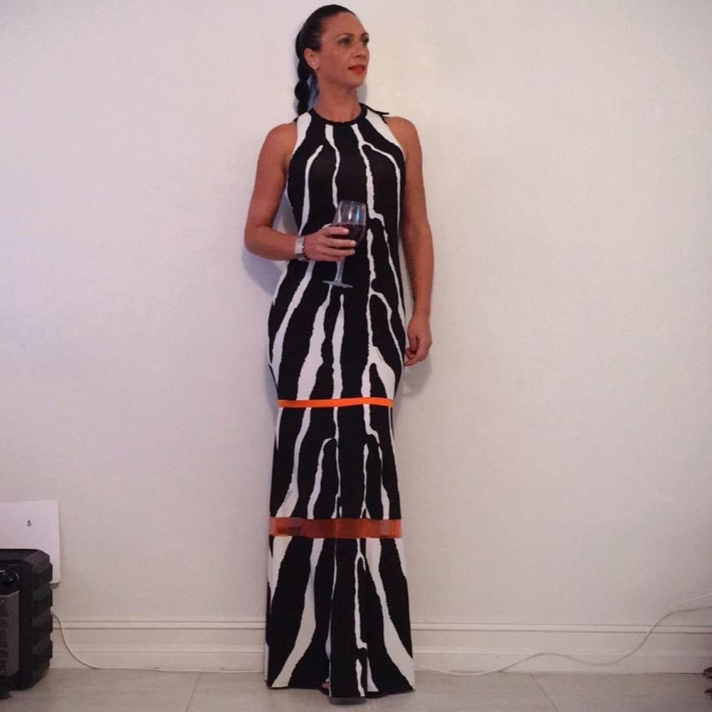 Roberto Cavalli gown , size 42 or 6-8 , good condition